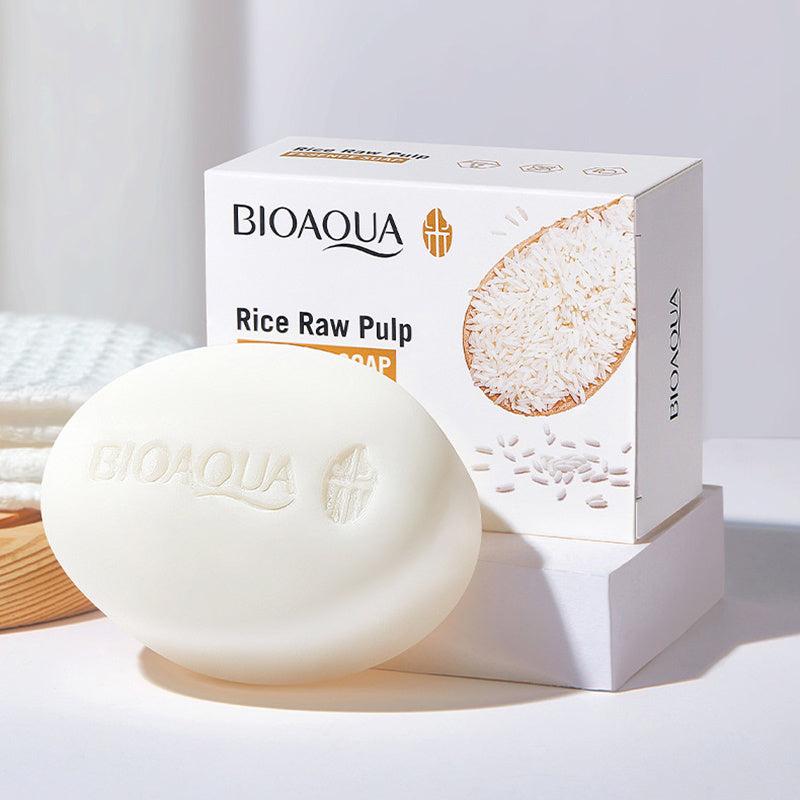 Natural Rice Soap for Daily Face and Body Care