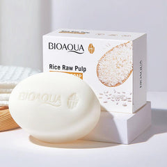 Natural Rice Soap for Daily Face and Body Care