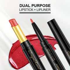 Double Headed Lip Pencil Lip Liner Non Stick Cup Long Lasting Wateproof