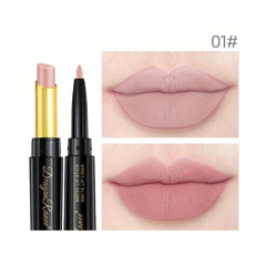Double Headed Lip Pencil Lip Liner Non Stick Cup Long Lasting Wateproof
