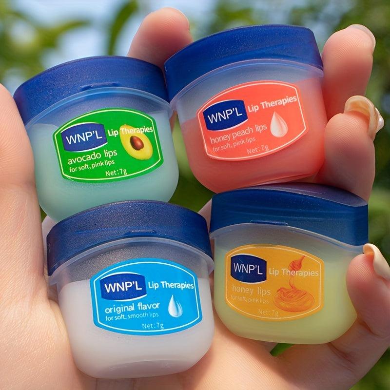 6-Pack Moisturizing Lip Balm for Men and Women - Peach, Honey, Chamomile Flavors