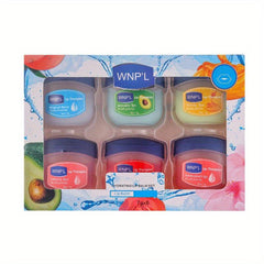 6-Pack Moisturizing Lip Balm for Men and Women - Peach, Honey, Chamomile Flavors