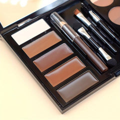 Waterproof Eyebrow Makeup Set Eyebrow Dye Gel Pencil Powder Brushes