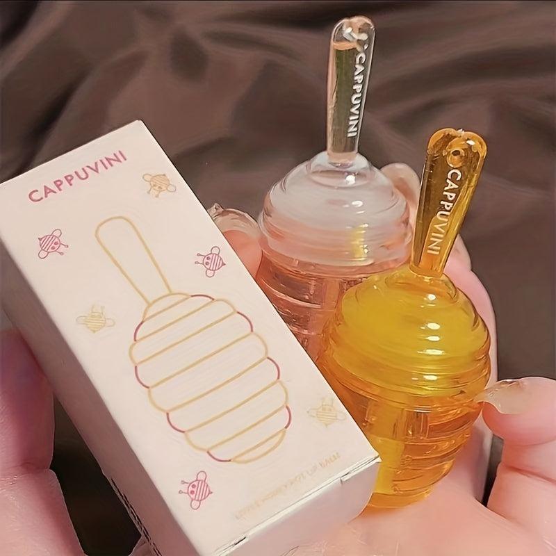 Honey Jar Lip Honey Lip Care Lipstick Peach Flavor Long Lasting Moisturizing