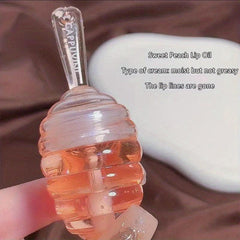 Honey Jar Lip Honey Lip Care Lipstick Peach Flavor Long Lasting Moisturizing