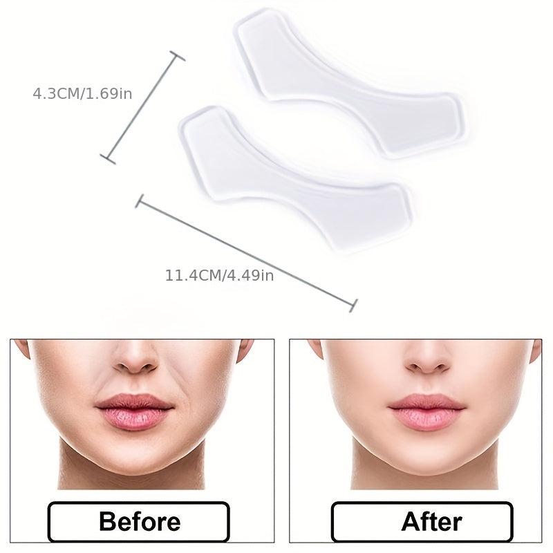 2pcs Reusable Silicone Lip Wrinkle Repair Stickers