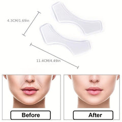 2pcs Reusable Silicone Lip Wrinkle Repair Stickers