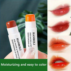 Moisturizing Lip Balm & Orange Lipstick Duo
