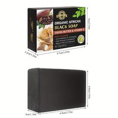 Organic African Soap w/ Cocoa Butter & Vitamin E Deep Cleans