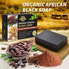 Organic African Soap w/ Cocoa Butter & Vitamin E Deep Cleans