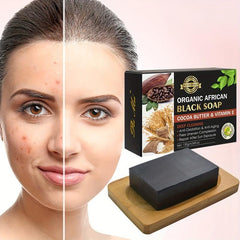 Organic African Soap w/ Cocoa Butter & Vitamin E Deep Cleans