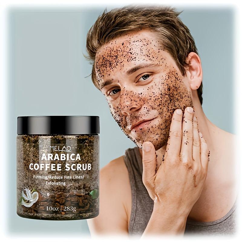 Organic Arabica Coffee Body Scrub Exfoliator Dead Sea Salt