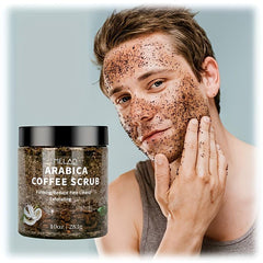 Organic Arabica Coffee Body Scrub Exfoliator Dead Sea Salt