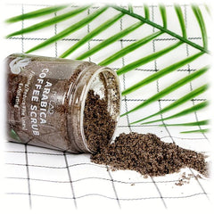 Organic Arabica Coffee Body Scrub Exfoliator Dead Sea Salt