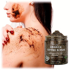 Organic Arabica Coffee Body Scrub Exfoliator Dead Sea Salt