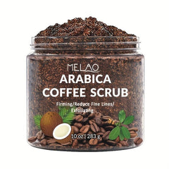 Organic Arabica Coffee Body Scrub Exfoliator Dead Sea Salt
