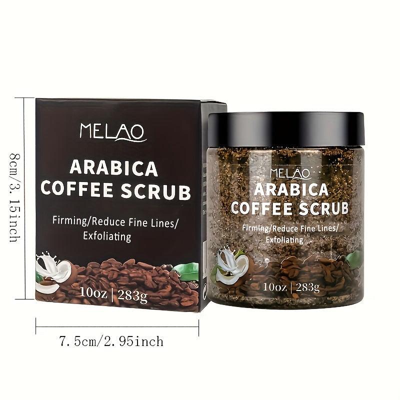 Organic Arabica Coffee Body Scrub Exfoliator Dead Sea Salt