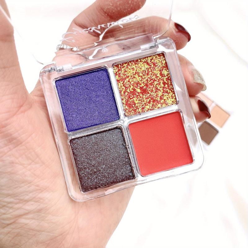 Matte Glitter Eyeshadow Palette Mini Portable Makeup