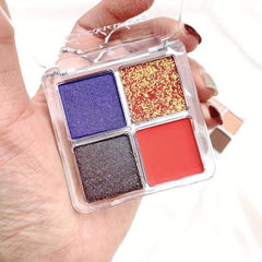 Matte Glitter Eyeshadow Palette Mini Portable Makeup