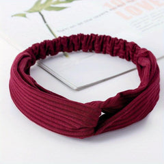 Fashionable Wide Turban Twist Hairband for Women - Comfortable and Stylish