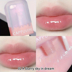 Moisturizing Pearl Lip Gloss Long Lasting Lip Glaze with Mirror Water Gloss