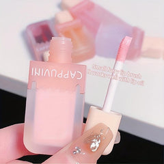 Moisturizing Pearl Lip Gloss Long Lasting Lip Glaze with Mirror Water Gloss