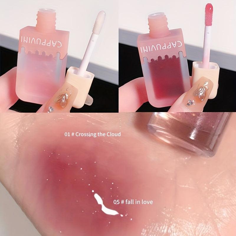 Moisturizing Pearl Lip Gloss Long Lasting Lip Glaze with Mirror Water Gloss