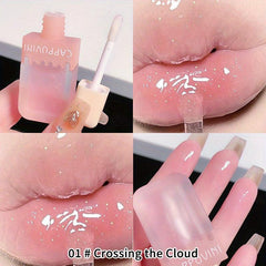 Moisturizing Pearl Lip Gloss Long Lasting Lip Glaze with Mirror Water Gloss