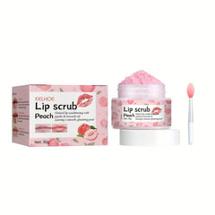 Peach Lip Scrub Exfoliator & Moisturizer - Reduce Dead Skin - Tender Lips Care
