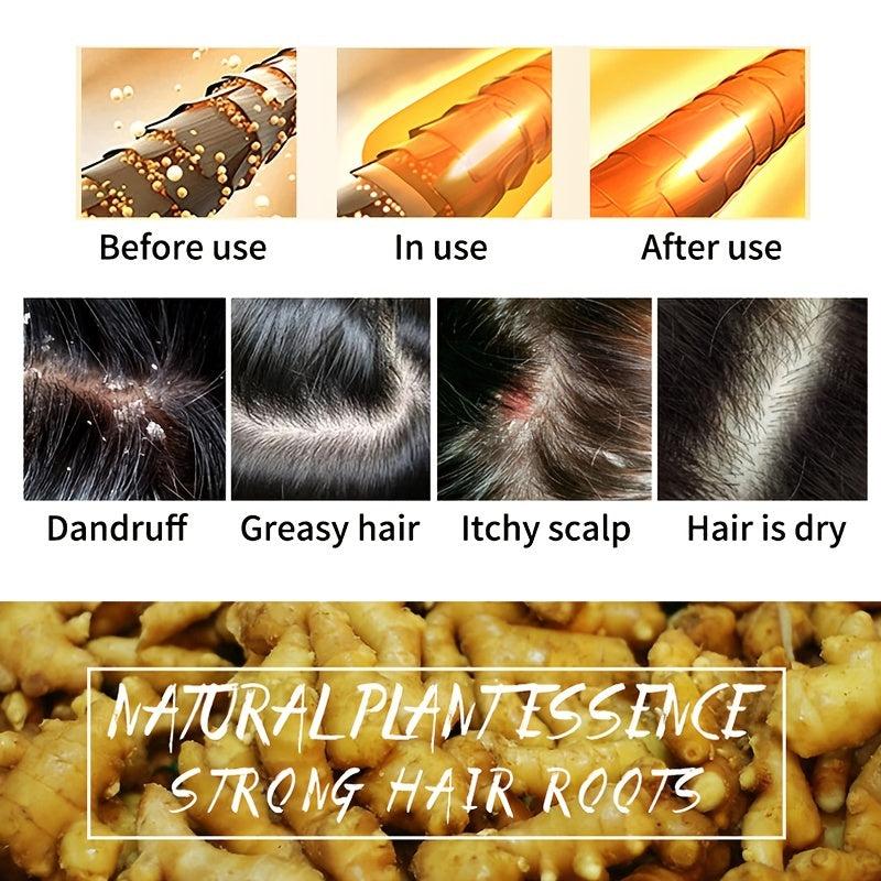 2pcs Ginger Hair Regrowth Shampoo Soap Organic Ginger Essence Shampoo Soap