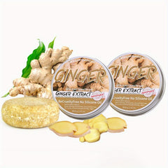 2pcs Ginger Hair Regrowth Shampoo Soap Organic Ginger Essence Shampoo Soap
