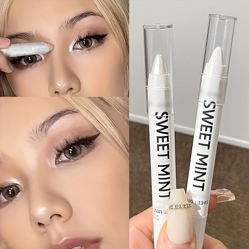 Matte Eyeliner Pen Highlighter Pearly Sparkling Waterproof Eyeshadow Stick