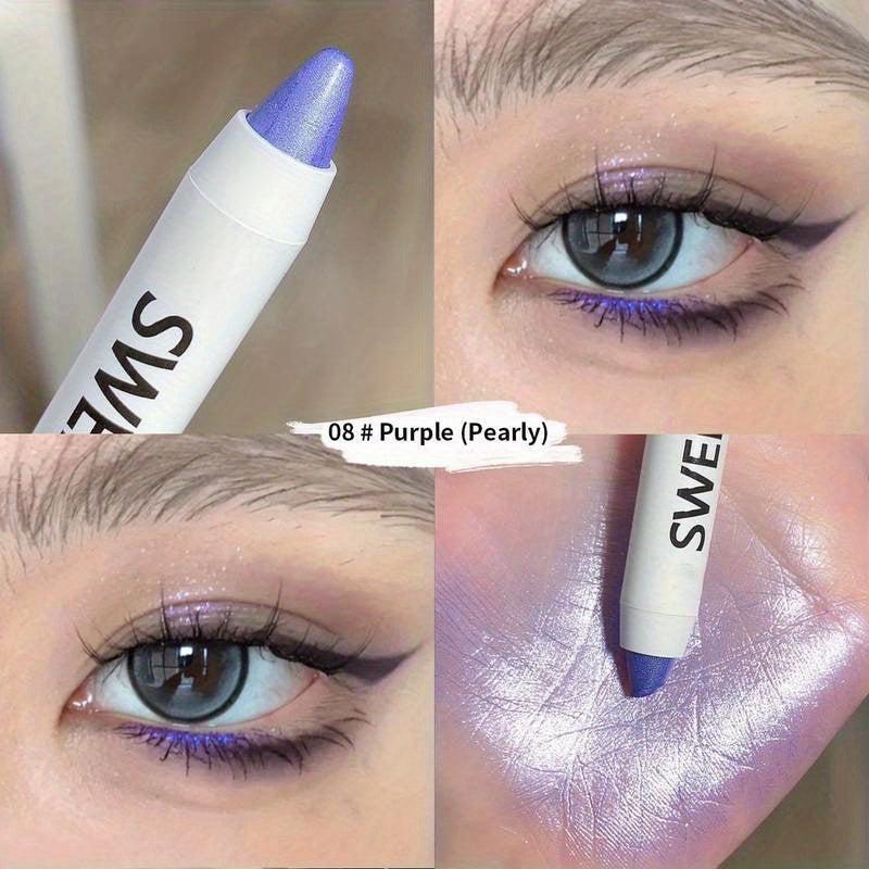 Matte Eyeliner Pen Highlighter Pearly Sparkling Waterproof Eyeshadow Stick