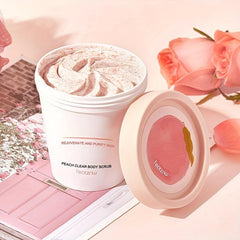 Peach Body Scrub with Nicotinamide for Pimples Removal