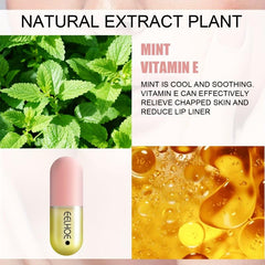 2PCS Natural Lip Plumper Gloss Set Lip Care Gift For Women Girls