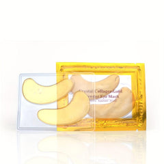 10pcs Hydrating Crystal Golden Eye Mask Reduce Dark Circles and Wrinkles