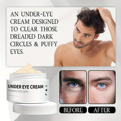 Men's Hydrating Eye Cream for Puffiness, Wrinkles, Dark Circles - 1oz