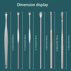 6pcs Stainless Steel Ear Wax Remover Tool Set