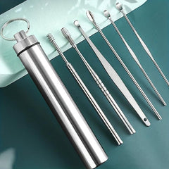 6pcs Stainless Steel Ear Wax Remover Tool Set