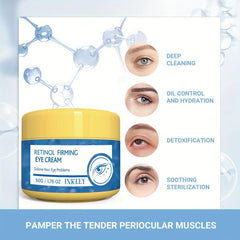 Retinol Under Eye Cream for Dark Circles & Puffiness, Tightens Pores