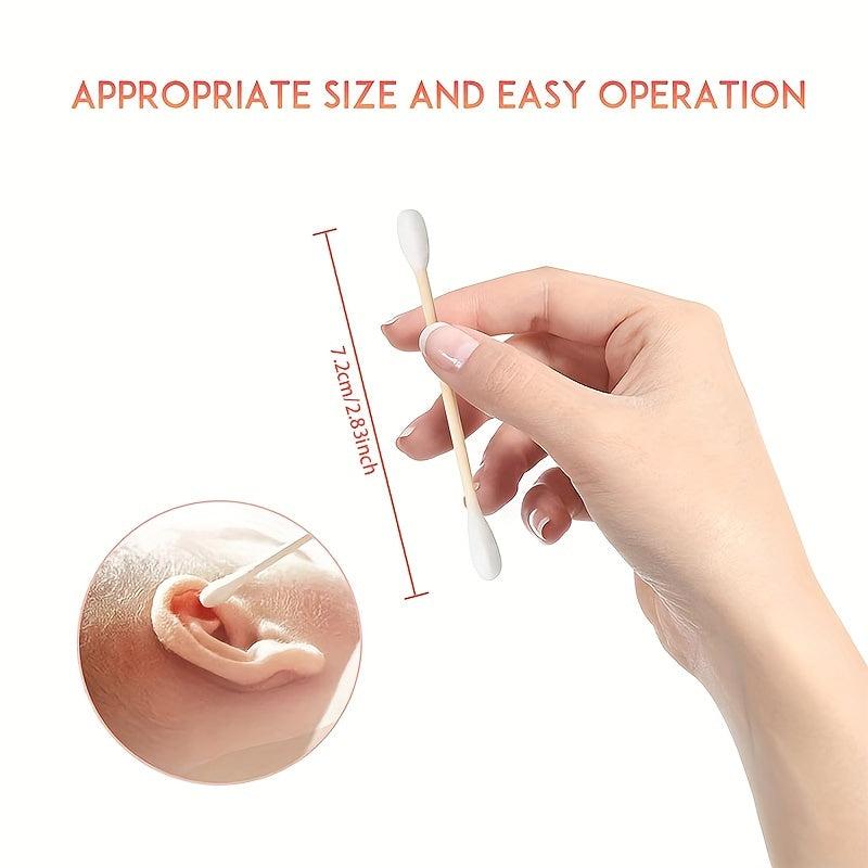 100pcs Double-Headed Hygienic Cleaning Swabs