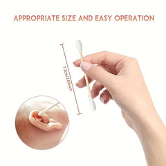 100pcs Double-Headed Hygienic Cleaning Swabs