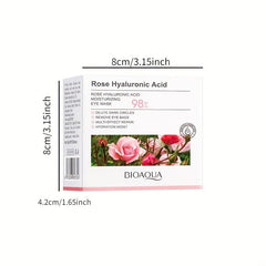 60pcs Rose Hyaluronic Acid Eye Mask for Dark Circles and Puffiness