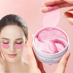 60pcs Rose Hyaluronic Acid Eye Mask for Dark Circles and Puffiness
