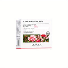 60pcs Rose Hyaluronic Acid Eye Mask for Dark Circles and Puffiness