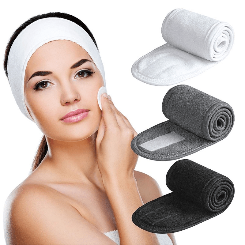 3pcs Colorful Women's Hairbands for Spa Yoga Sports