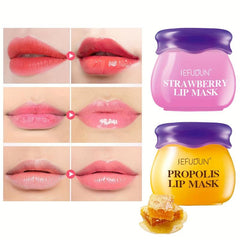 Hydrating Lip Mask Honey Strawberry Moisturizing Care