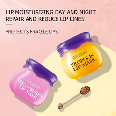 Hydrating Lip Mask Honey Strawberry Moisturizing Care