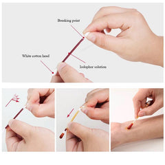 50pcs Double end Iodine Cotton Swab for Camping