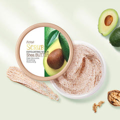 Shea Butter Body Scrub Exfoliating Wash for Men and Women